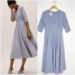 BHLDN Soft Blue Midi Dress